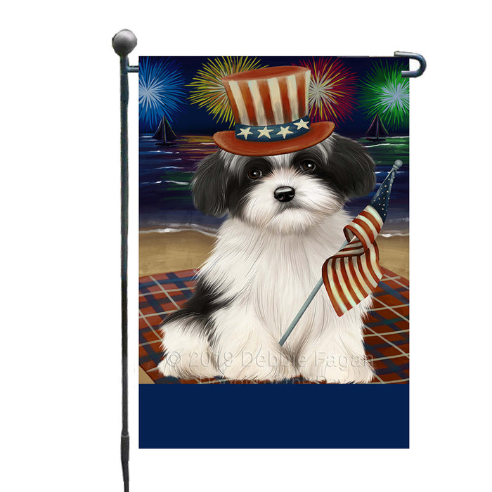 Personalized 4th of July Firework Havanese Dog Custom Garden Flags GFLG-DOTD-A57944