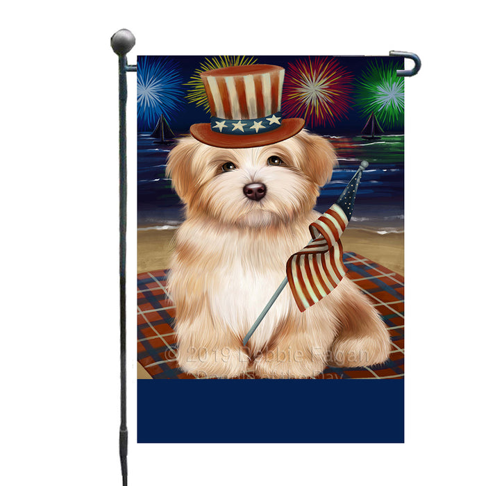 Personalized 4th of July Firework Havanese Dog Custom Garden Flags GFLG-DOTD-A57945