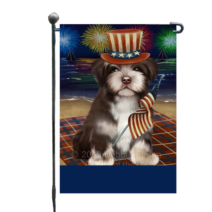Personalized 4th of July Firework Havanese Dog Custom Garden Flags GFLG-DOTD-A57946