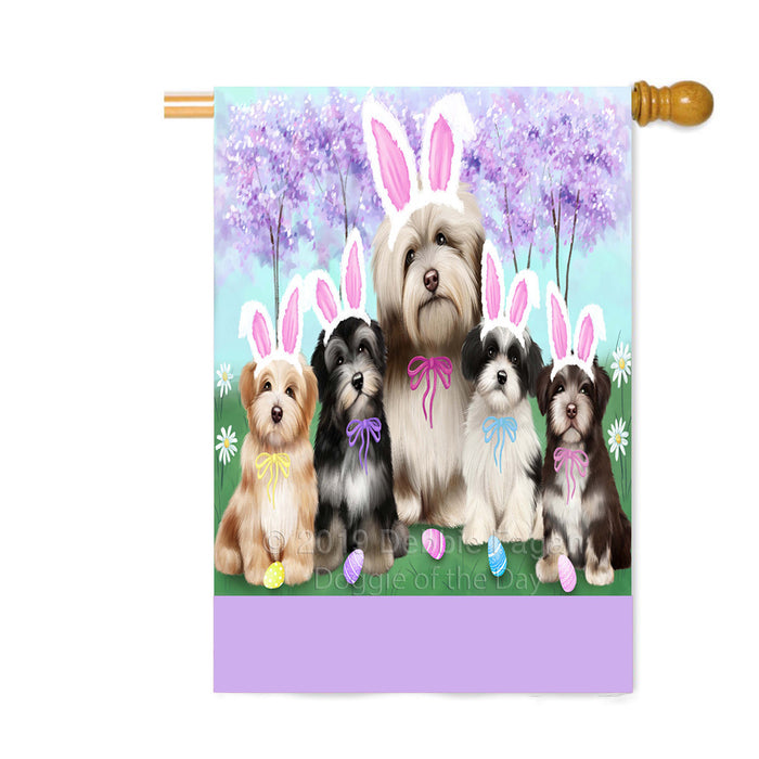 Personalized Easter Holiday Havanese Dogs Custom House Flag FLG-DOTD-A58944