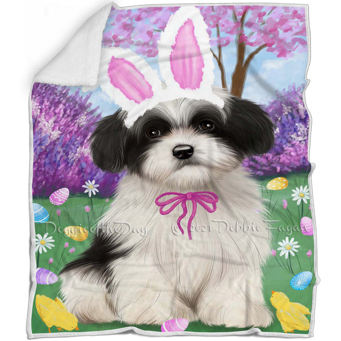 Havanese Dog Easter Holiday Blanket BLNKT58062