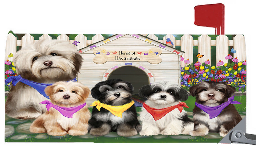 Spring Dog House Havanese Dogs Magnetic Mailbox Cover MBC48650