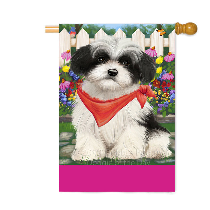 Personalized Spring Floral Havanese Dog Custom House Flag FLG-DOTD-A62941