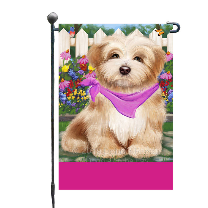 Personalized Spring Floral Havanese Dog Custom Garden Flags GFLG-DOTD-A62887
