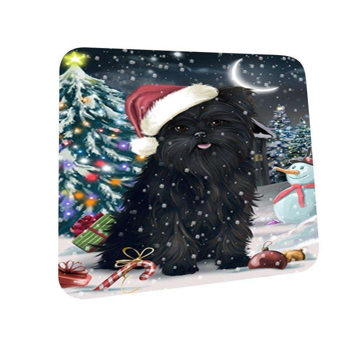 Have a Holly Jolly Affenpinscher Dog Christmas Coasters CST100 (Set of 4)