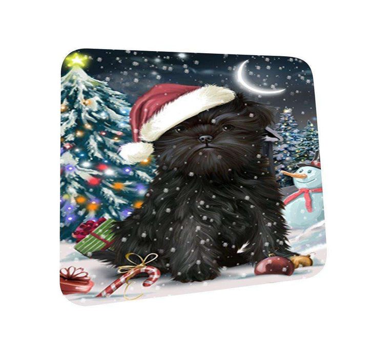 Have a Holly Jolly Affenpinscher Dog Christmas Coasters CST102 (Set of 4)