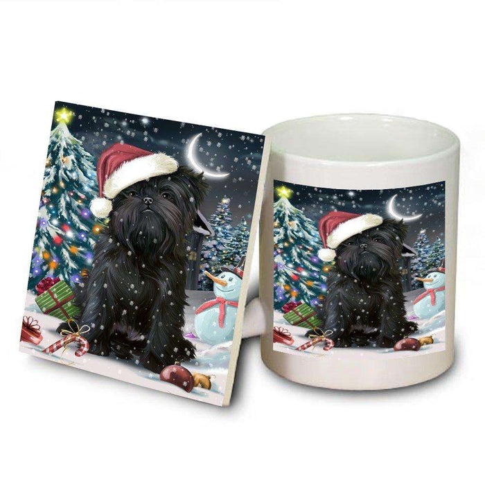 Have a Holly Jolly Affenpinscher Dog Christmas Mug and Coaster Set MUC0193