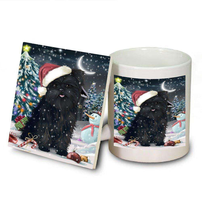 Have a Holly Jolly Affenpinscher Dog Christmas Mug and Coaster Set MUC0194
