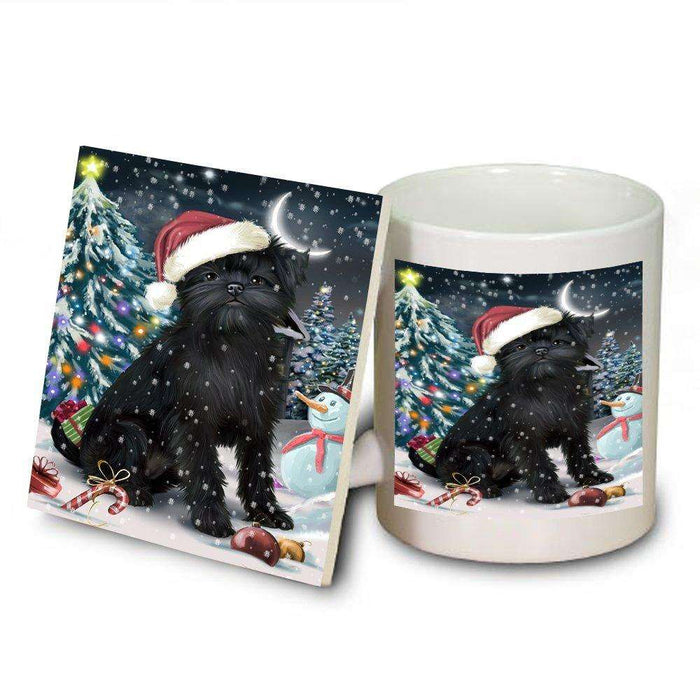 Have a Holly Jolly Affenpinscher Dog Christmas Mug and Coaster Set MUC0195