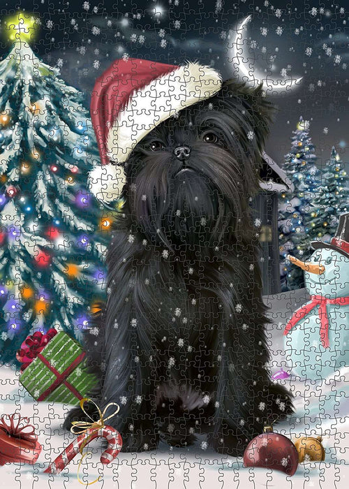 Have a Holly Jolly Affenpinscher Dog Christmas Puzzle with Photo Tin PUZL078