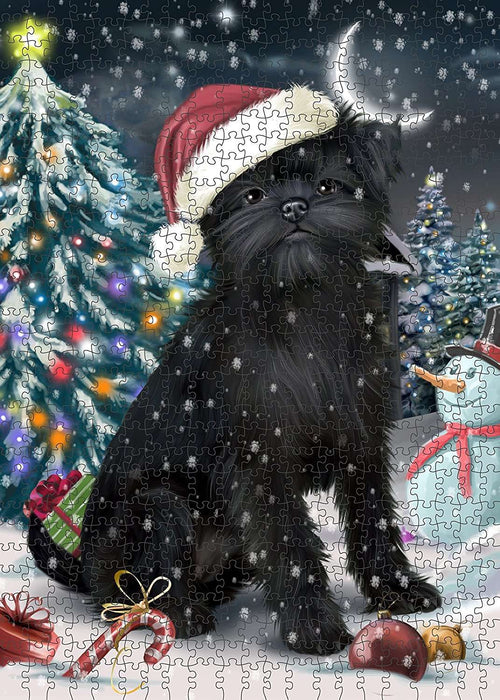 Have a Holly Jolly Affenpinscher Dog Christmas Puzzle with Photo Tin PUZL084