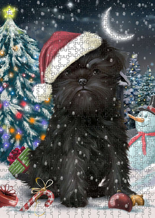Have a Holly Jolly Affenpinscher Dog Christmas Puzzle with Photo Tin PUZL087