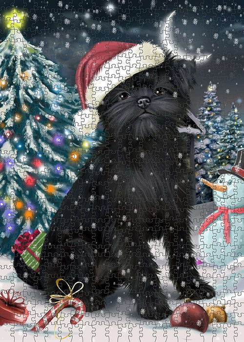 Have a Holly Jolly Affenpinscher Dog Christmas Puzzle with Photo Tin PUZL1770