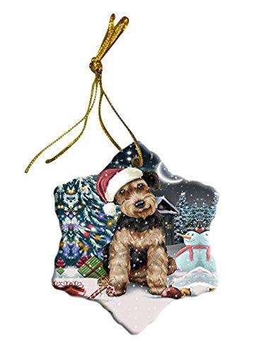 Have a Holly Jolly Airedale Dog Christmas Star Ornament POR2370