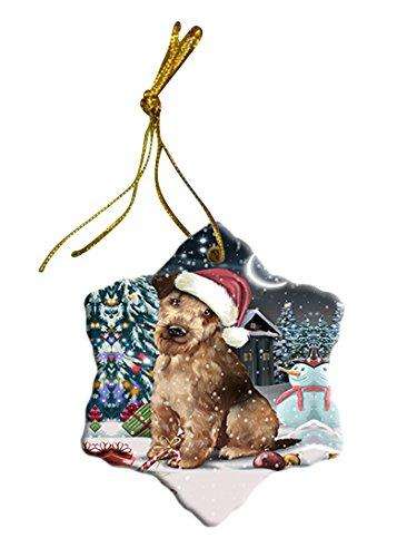 Have a Holly Jolly Airedale Dog Christmas Star Ornament POR2371