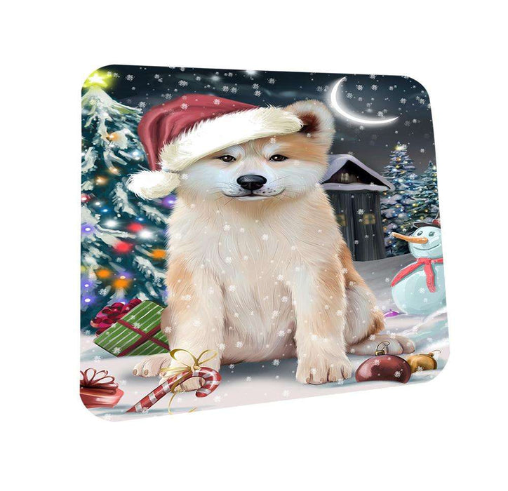 Have a Holly Jolly Akita Dog Christmas  Coasters Set of 4 CST51575