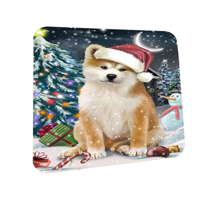 Have a Holly Jolly Akita Dog Christmas  Coasters Set of 4 CST51577