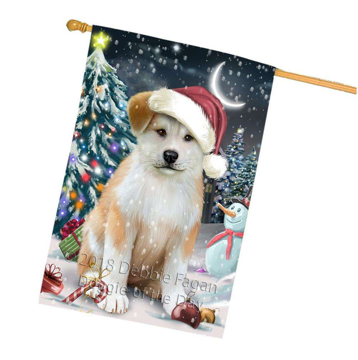 Have a Holly Jolly Akita Dog Christmas  House Flag FLG51752