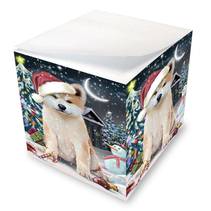 Have a Holly Jolly Akita Dog Christmas  Note Cube NOC51616