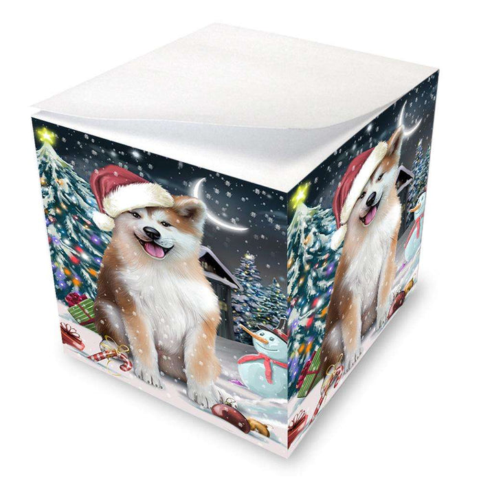 Have a Holly Jolly Akita Dog Christmas  Note Cube NOC51617