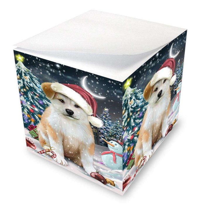 Have a Holly Jolly Akita Dog Christmas  Note Cube NOC51619