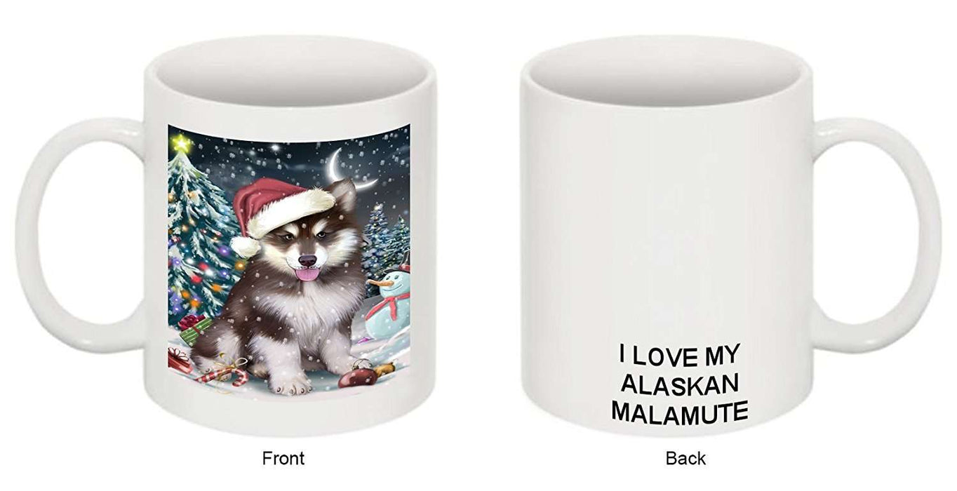Have a Holly Jolly Alaskan Malamute Dog Christmas Mug CMG0153
