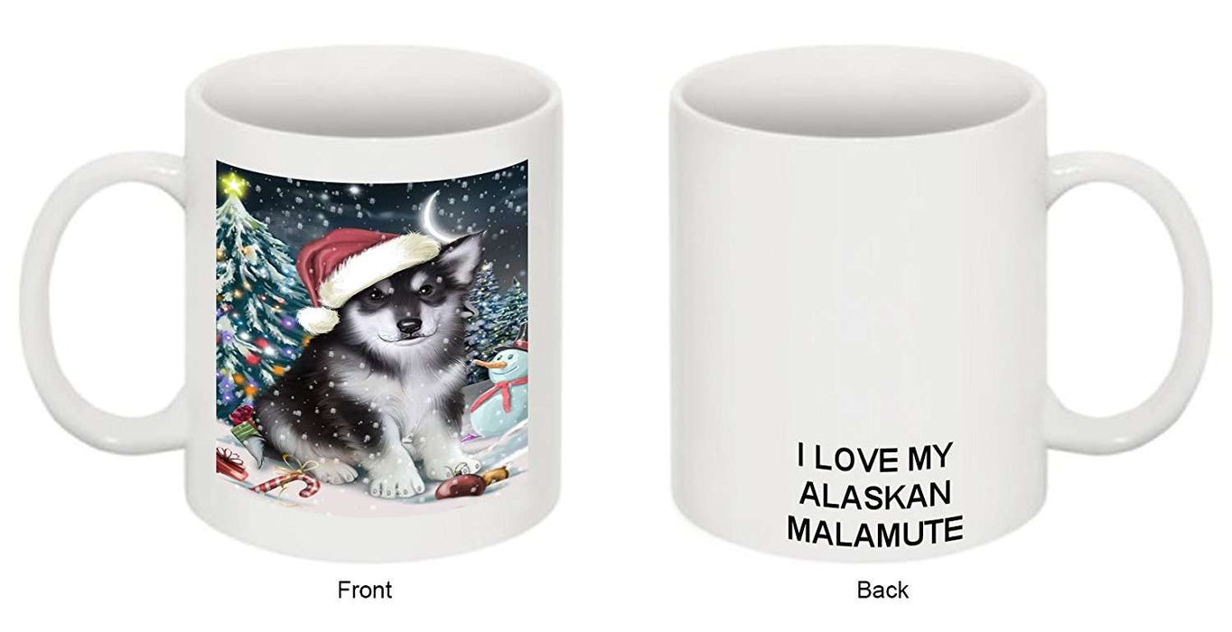 Have a Holly Jolly Alaskan Malamute Dog Christmas Mug CMG0155