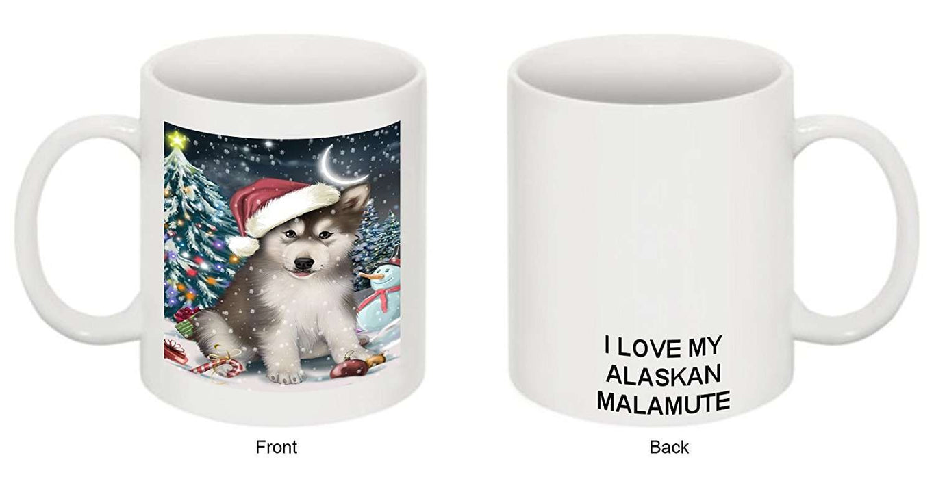 Have a Holly Jolly Alaskan Malamute Dog Christmas Mug CMG0156