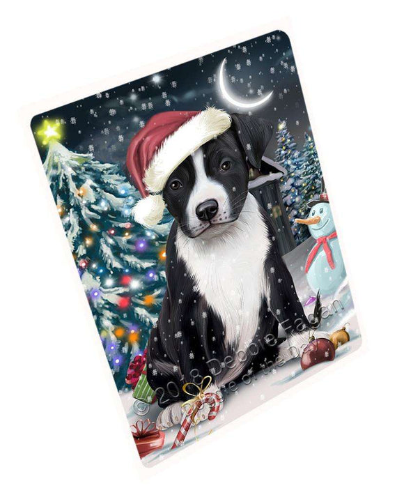 Have a Holly Jolly American Staffordshire Terrier Dog Christmas Cutting Board C59109