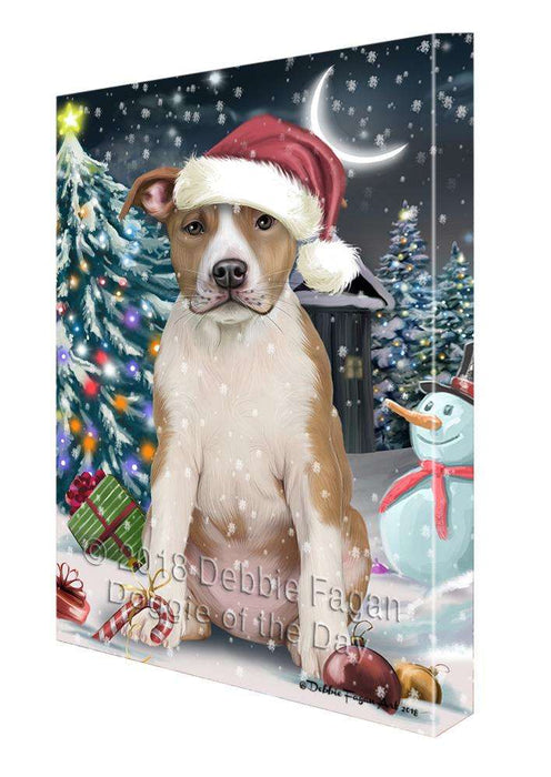 Have a Holly Jolly American Staffordshire Terrier Dog Christmas  Canvas Print Wall Art Décor CVS81872