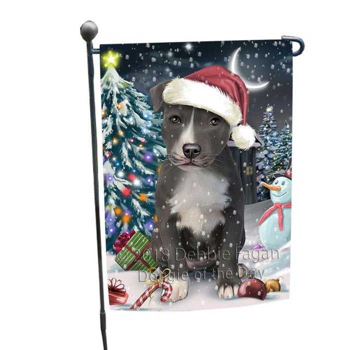 Have a Holly Jolly American Staffordshire Terrier Dog Christmas  Garden Flag GFLG51619