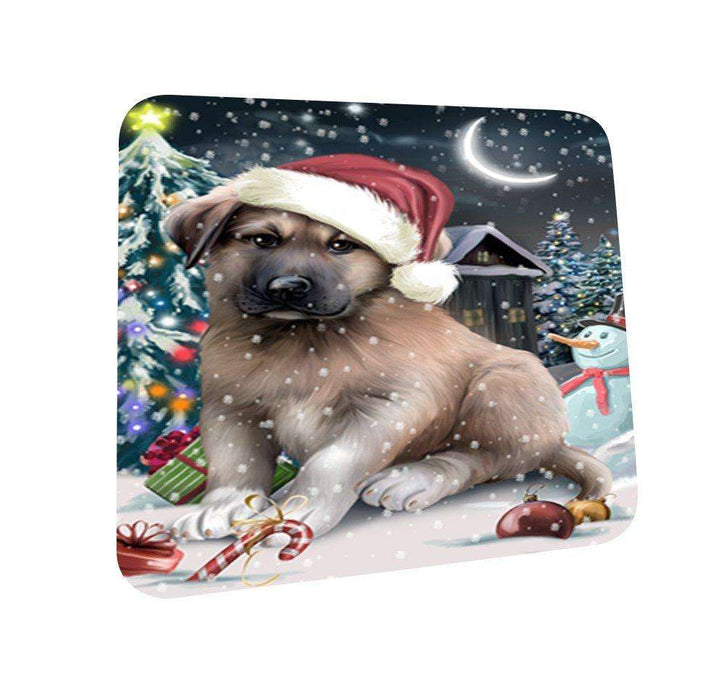 Have a Holly Jolly Anatolian Shepherd Dog Christmas Coasters CST059 (Set of 4)