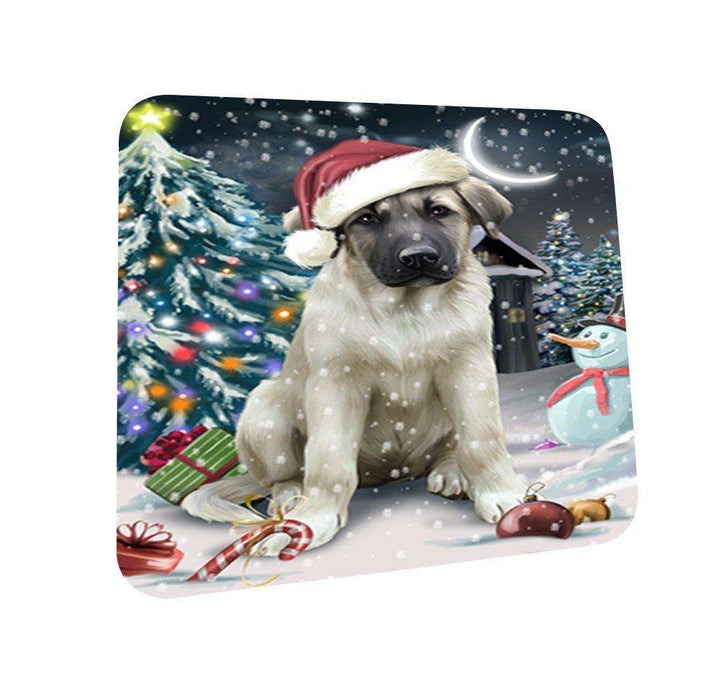 Have a Holly Jolly Anatolian Shepherd Dog Christmas Coasters CST061 (Set of 4)