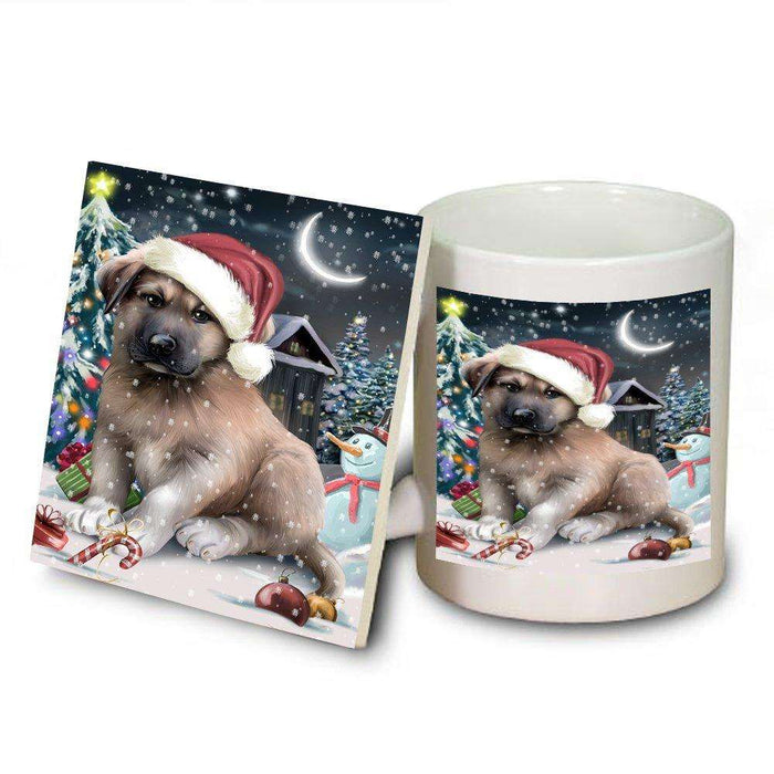Have a Holly Jolly Anatolian Shepherd Dog Christmas Mug and Coaster Set MUC0153