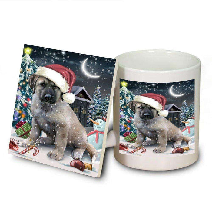 Have a Holly Jolly Anatolian Shepherd Dog Christmas Mug and Coaster Set MUC0154