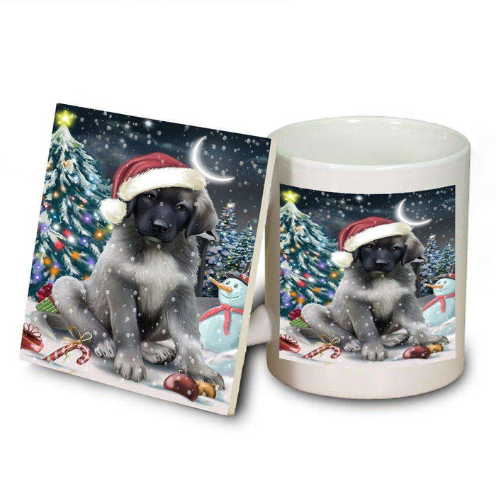 Have a Holly Jolly Anatolian Shepherd Dog Christmas Mug and Coaster Set MUC0156