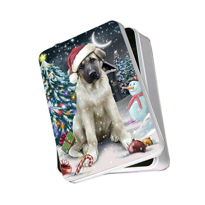 Have a Holly Jolly Anatolian Shepherd Dog Christmas Photo Storage Tin PTIN0155