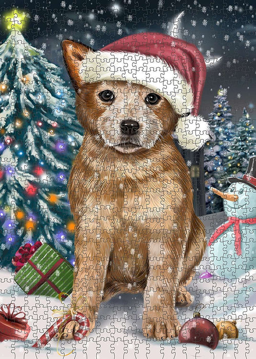 Have a Holly Jolly Australian Cattle Dog Christmas Puzzle with Photo Tin PUZL033