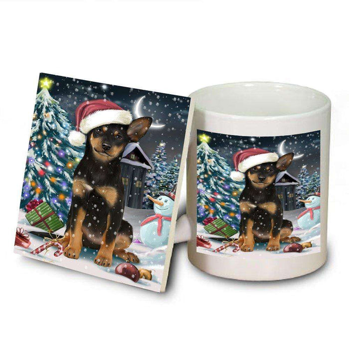 Have a Holly Jolly Australian Kelpie Dog Christmas Mug and Coaster Set MUC0077