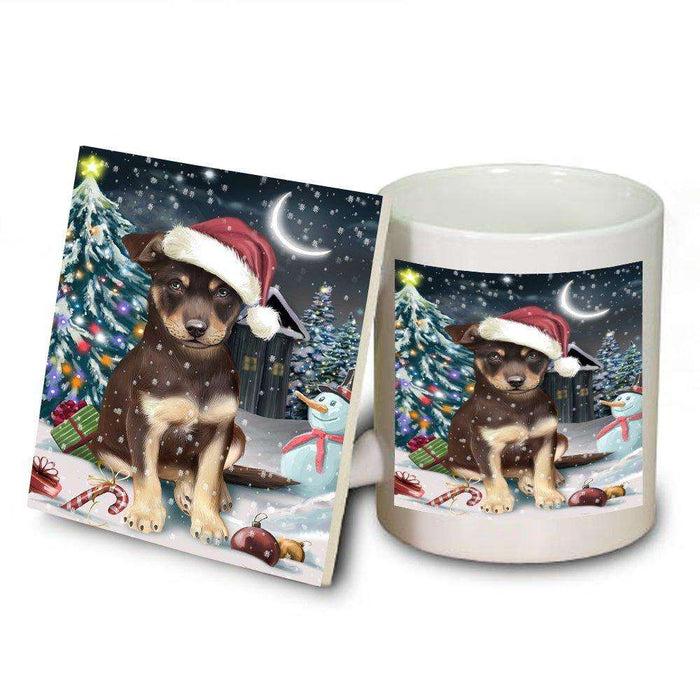 Have a Holly Jolly Australian Kelpie Dog Christmas Mug and Coaster Set MUC0079