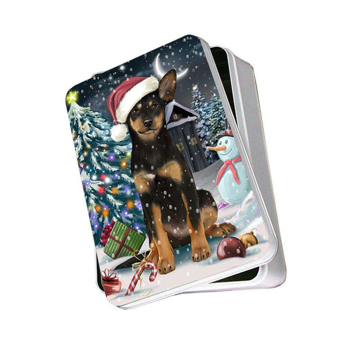 Have a Holly Jolly Australian Kelpie Dog Christmas Photo Storage Tin PTIN0077