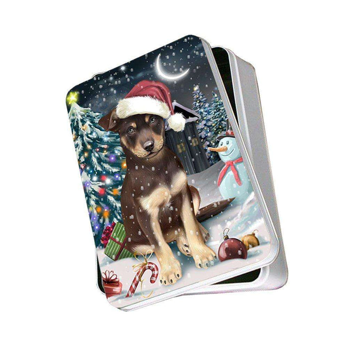 Have a Holly Jolly Australian Kelpie Dog Christmas Photo Storage Tin PTIN0079