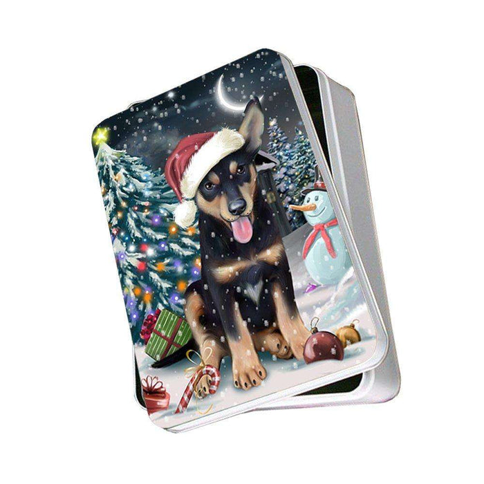 Have a Holly Jolly Australian Kelpie Dog Christmas Photo Storage Tin PTIN0080