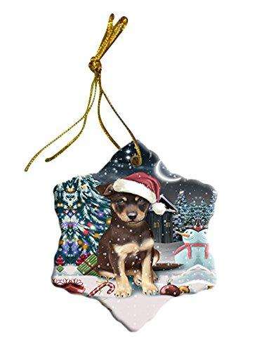 Have a Holly Jolly Australian Kelpie Dog Christmas Star Ornament POR2379