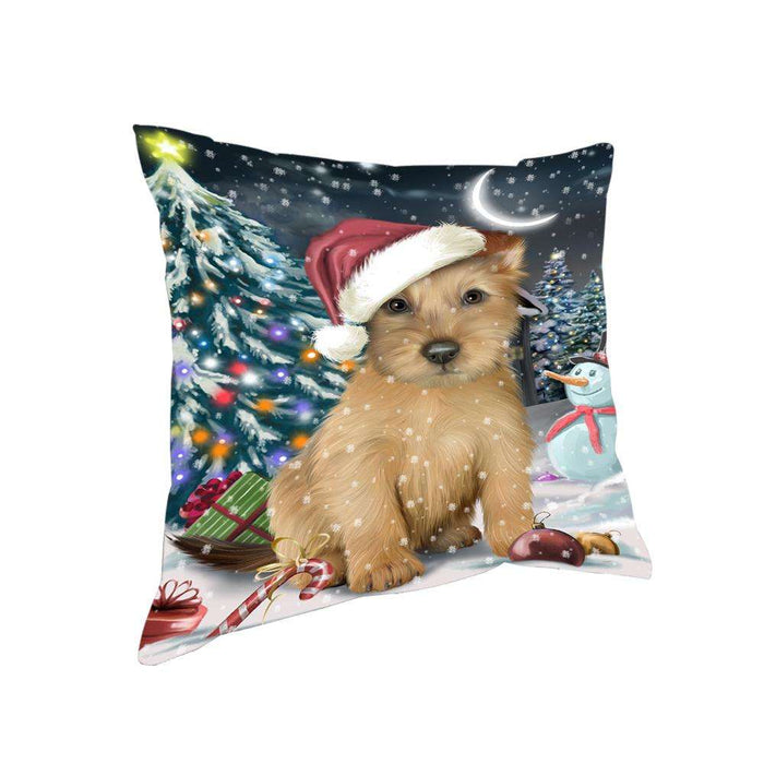 Have a Holly Jolly Australian Terrier Dog Christmas Pillow PIL62860