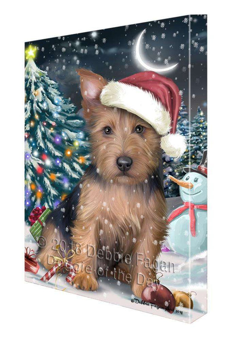 Have a Holly Jolly Australian Terrier Dog Christmas  Canvas Print Wall Art Décor CVS81890