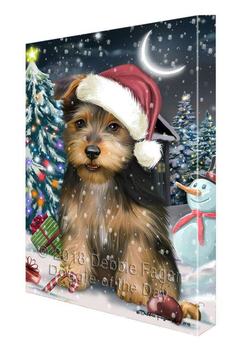 Have a Holly Jolly Australian Terrier Dog Christmas  Canvas Print Wall Art Décor CVS81899