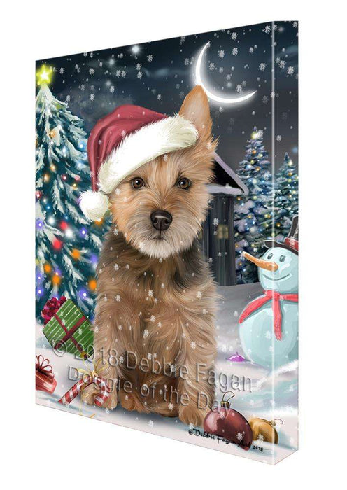 Have a Holly Jolly Australian Terrier Dog Christmas  Canvas Print Wall Art Décor CVS81908