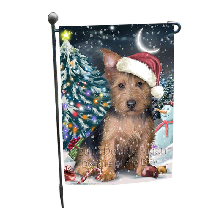 Have a Holly Jolly Australian Terrier Dog Christmas  Garden Flag GFLG51622