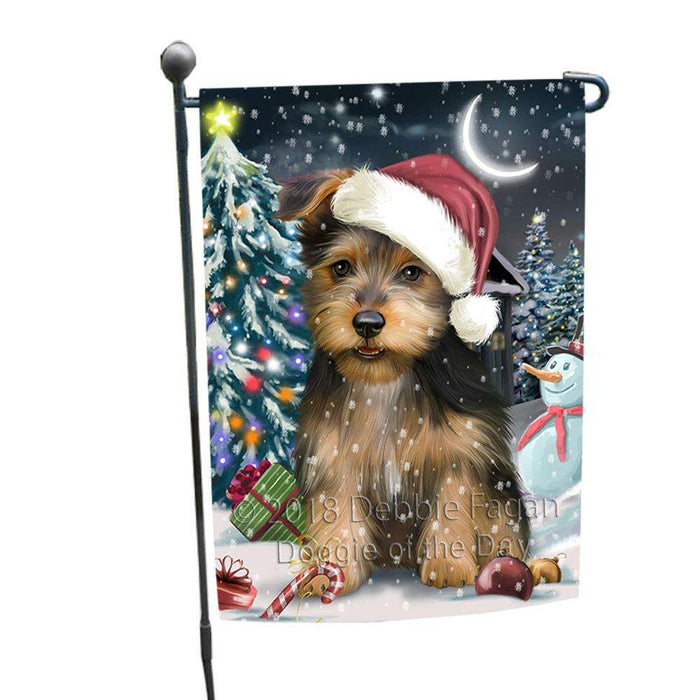 Have a Holly Jolly Australian Terrier Dog Christmas  Garden Flag GFLG51623